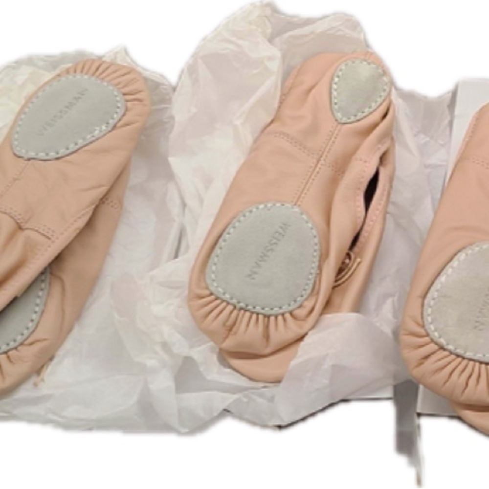 Weissman Pink Ballet Shoes Size 5, 7, 7.5, 8Adult Med